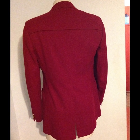Men's Vintage Deep Red Santa Sport Coat Jacket 40 - Picture 2 of 2